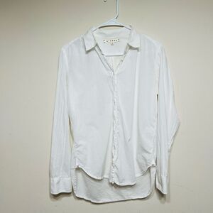 Cite a White Button Down Shirt XS Women Long Sleeve